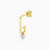 WE215 - Heart Lab Grown Diamonds Gold Plated Stud Earrings - AME01626-4.jpg