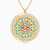 MLN989 - Circle Diamonds & Enamel Coated Necklace In 18K Gold - 21046110918-1.jpg