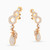 LDE728 - A Honeycomb Diamond Drop Earrings in 18K Gold - ER417398P18DI1-4.jpg