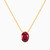 MLN64 - Oval Red Stone Necklace in 18K Gold - 21046030299-1.jpg