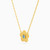 MLN749 - Flower Colored Stones Necklace in 18K Gold - 21046030235-2.jpg