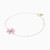 MLB708 - Flower Diamond & Pink Stones Chain Bracelet in 18K Gold - 11047030001-3.jpg