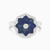 LDR3198 - Star Blue Stone & Diamond Ring In 18K Gold - SAR05679-1.jpg