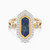 LDR3193 - Hexagon Blue Stone & Diamond Ring In 18K Gold - AJNR2726A-1.jpg