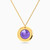 MLN923 - Circle Purple Stone Necklace In 18K Gold - 21046110939-1.jpg