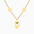 MLN795 - Sun Green Stones Necklace in 18K Gold - 21046110830-1.jpg