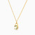 LIN1157 - Lock Clear Stone Necklace In 18K Gold - 111404110385-3.jpg