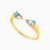 LIR328 - Open Design Aqua Blue Stone Two Headed Ring In 18K Gold - 111104150104-3.jpg