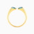 LIR328 - Open Design Aqua Blue Stone Two Headed Ring In 18K Gold - 111104150104-4.jpg