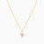 LIN1159 - Heart Pink Stone Necklace In 18K Gold - 111404110386-4.jpg