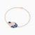 LDB582 - Enamel Coating & Diamond Chain Bracelet In 18K Gold - KB613769SB-3.jpg