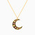 MLN582 - Crescent Colored Stones Necklace in 18K Gold - 21046030252-1.jpg