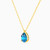 MLN52 - Pear Colored Stones Necklace In 18K Gold - 21046030290-2.jpg