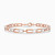 LDB598 - Lock Diamond Chain Bracelet In 18K Gold - AJB02153-1.jpg