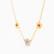 MLN747 - Flower Colored Stones Chain Necklace in 18K Gold - 21046030233-2.jpg