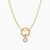 MLN1001 - Circle Colored Stones Necklace In 18K Gold - 21046110858 - 1.jpg