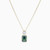 WN302 - Hexagon Green Stone Necklace in Yellow Gold Plating - GP02092A-1.jpg
