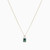 WN302 - Hexagon Green Stone Necklace in Yellow Gold Plating - GP02092A-4.jpg