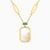 MLN1723 - Square Colored Stone Necklace In 18K Gold - 21046111220-1.jpg