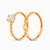 LGR1370 - Chain Loops Cubic Zirconia Twin Ring In 21K Gold - 22039110171-1.jpg