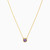 MLN36 - Circle Purple Stone Necklace In 18K Gold - 21046110727-4.jpg