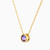MLN36 - Circle Purple Stone Necklace in 18K Gold - 21046110727-3.jpg