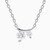 WN358 - Two Round Drops Lab Grown Diamond Sterling Silver Necklace - KP614608-1.jpg