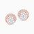 LDE877 - Sweeping Circural Diamond Stud Earrings In 18K Gold - KE613806-3.jpg