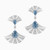 LDE873 - Double Fan Shaped Blue Stones & Diamond Drop Earrings In 18K Gold - SAE06096-3.jpg