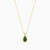 WN424 - Pear Green Stone & Lab Grown Diamonds Gold Plated Necklace - MSP00860_GR-4.jpg