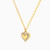 MLN1867 - Kids Young Heart Cubic Zirconia Necklace In 18K Gold MLN1867 - Kids Young Heart Cubic Zirconia Necklace In 18K Gold