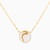 LIN792 - Letter Meem Colored Stones Necklace in 18K Gold - 111405100178-1.jpg