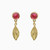WE339 - Round & Leaf Drop Pink Stone Gold Plated Earrings - A5271-04DT-1.jpg WE339 - Round & Leaf Drop Pink Stone Gold Plated Earrings - A5271-04DT-1.jpg