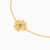 MLB777 - Clover Green Stone Chain Bracelet In 18K Gold - 21047110315-4.jpg
