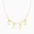 MLN1903 - Paperclip Charms Clear Stones Necklace in 18K Gold - 21046111275-4.jpg