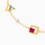 LIB313 - Geometric Colored Stones & Pearl Chain Bracelet in 18K Gold - 111306180056-4.jpg