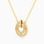 LDN2571 - Heart & Cirular Frames Diamond Necklace in 18K Gold - ENE00050-3.jpg
