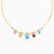 LIN680 - Triangle Colored Stones Chain Necklace in 18K Gold - 111404180093-1.jpg