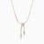 LDN2563 - Fluid Chain & Two Drops Diamond Popcorn Necklace in 18K Gold - ENE50017-2 .jpg