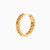 WE372 - Round Colored Stones Yellow Gold Plated Huggie Earrings - 2647110-3.jpg