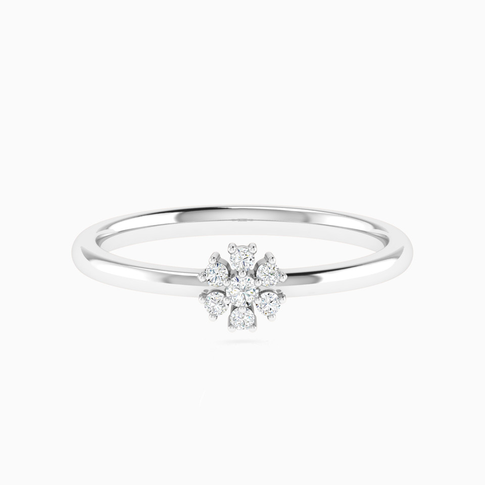 Dandelion Flower Diamond Ring in 18K Gold Dandelion Flower Diamond Ring in 18K Gold