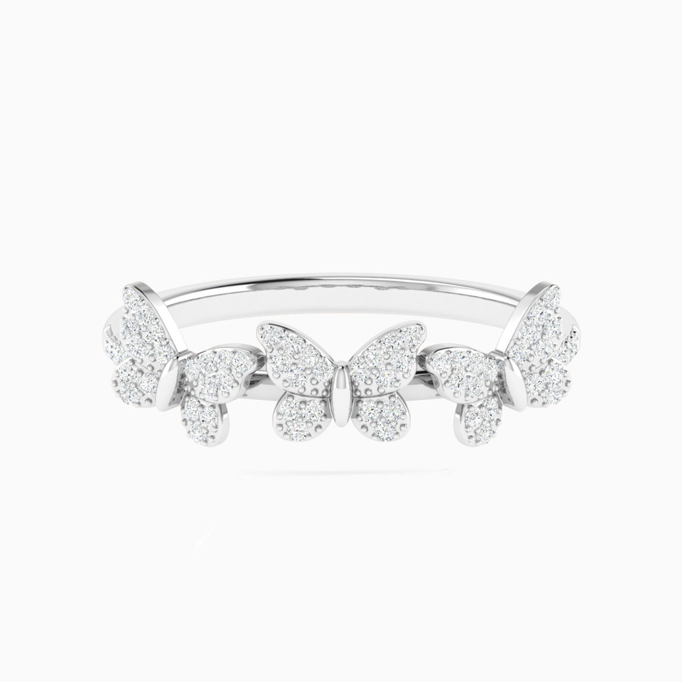 Butterflies Diamond Ring in 18K Gold Butterflies Diamond Ring in 18K Gold