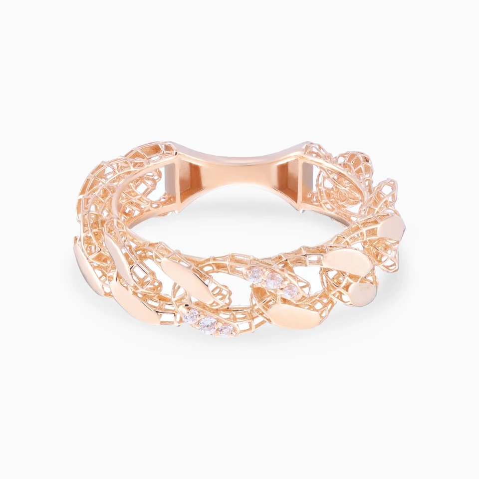 Curb Chain Ring in 21K Gold Curb Chain Ring in 21K Gold