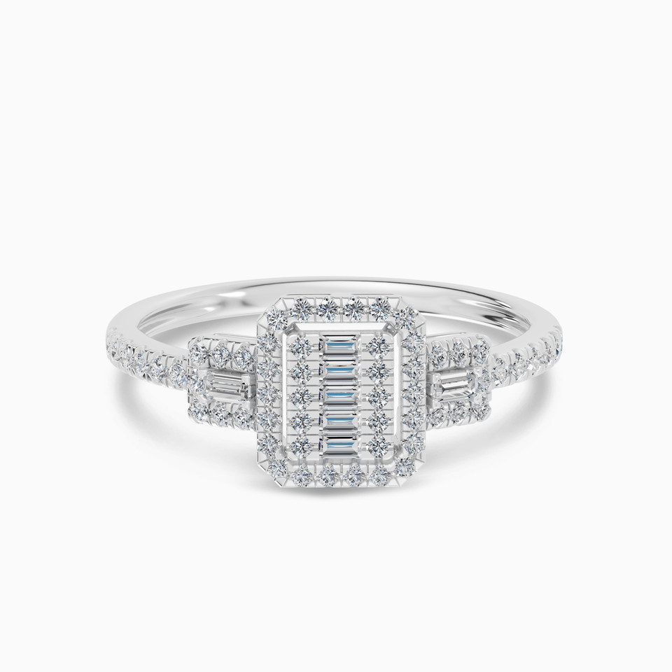 Octagonal Cluster Diamond Ring in 18K Gold Octagonal Cluster Diamond Ring in 18K Gold