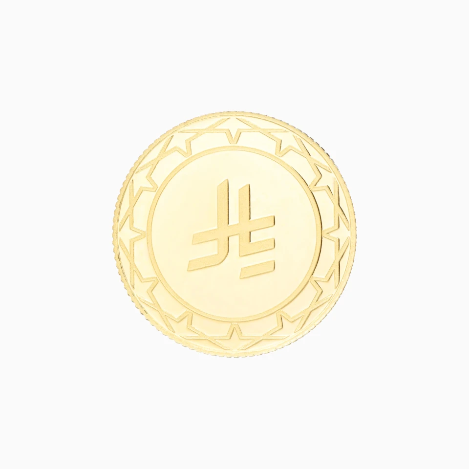 Riyal Symbol Gold Coin in 24K Gold Riyal Symbol Gold Coin in 24K Gold