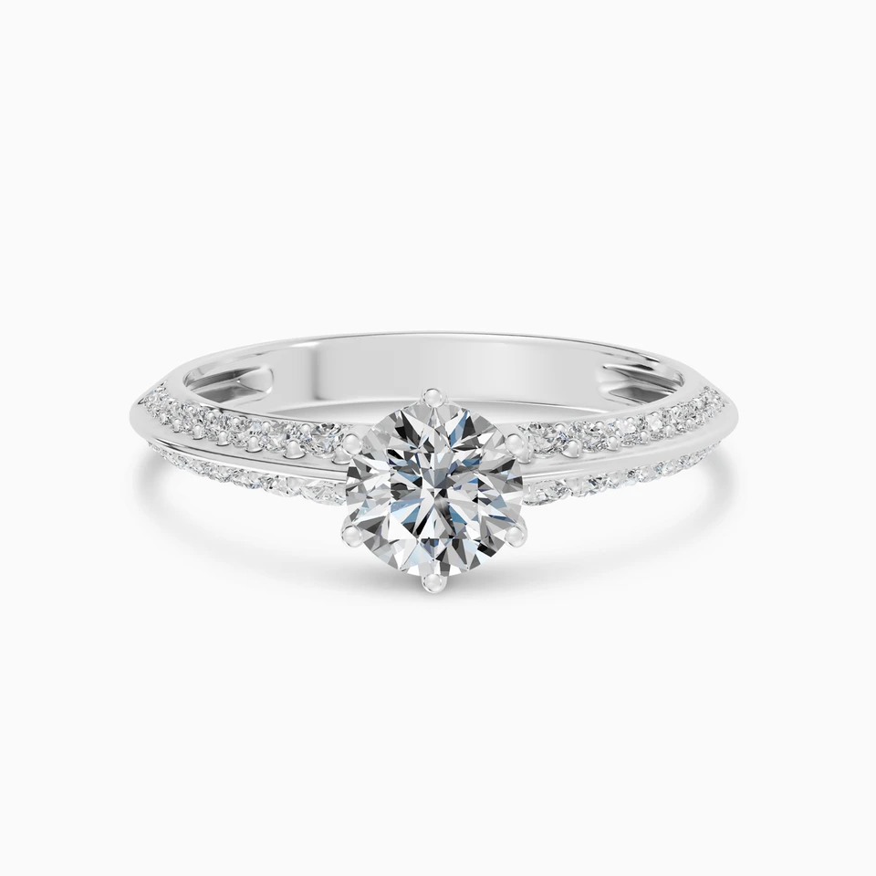 Round Solitare Diamond Ring in 18K Gold Round Solitare Diamond Ring in 18K Gold