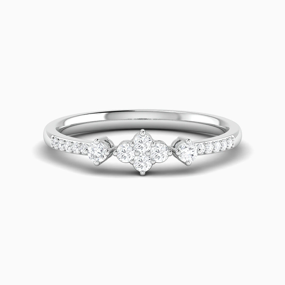 Small Cluster Diamond Ring in 18K Gold Small Cluster Diamond Ring in 18K Gold