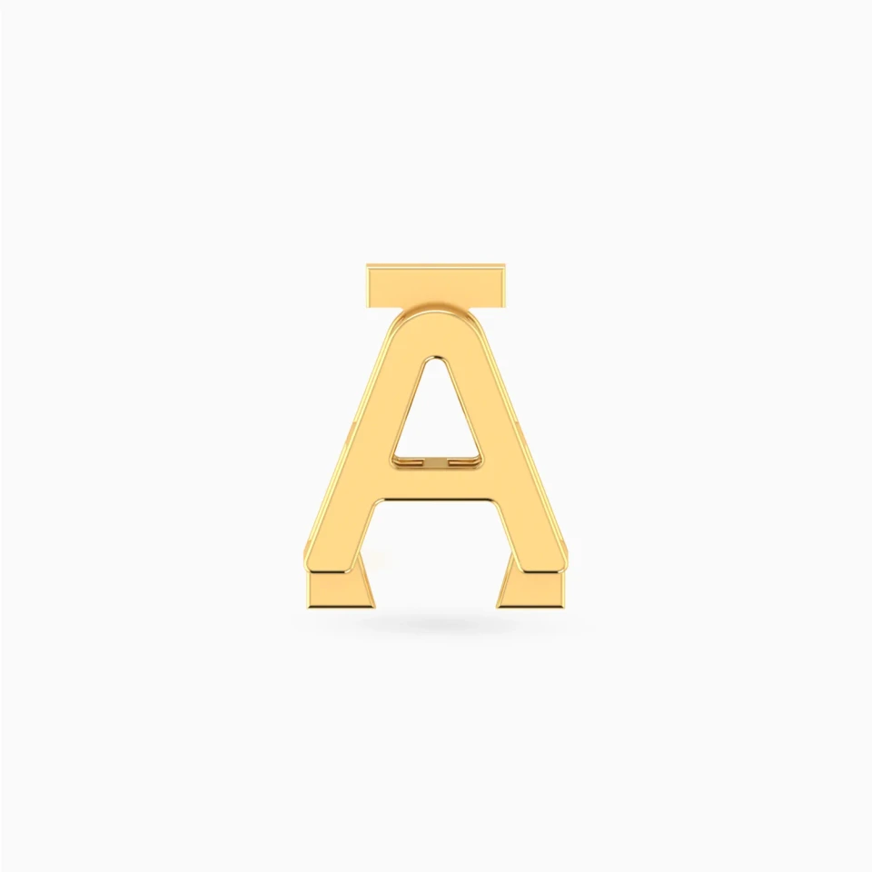 Letter A Charm in 18K Gold Letter A Charm in 18K Gold