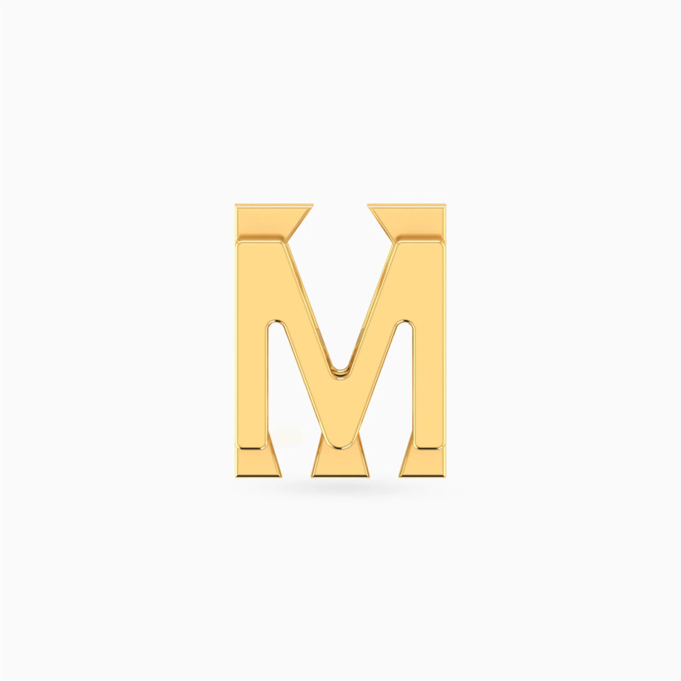 Letter M Charm in 18K Gold Letter M Charm in 18K Gold