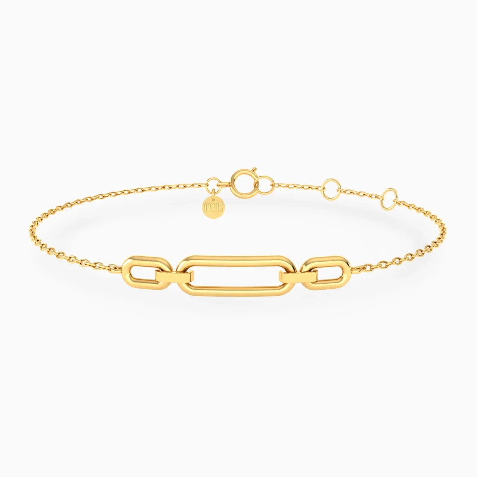 Elongated Oval Links Chain Bracelet in 18K Gold Elongated Oval Links Chain Bracelet in 18K Gold